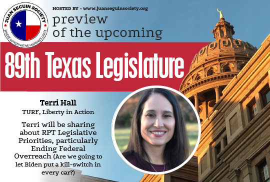 Terri Hall presentation – 89th Texas Legislative preview