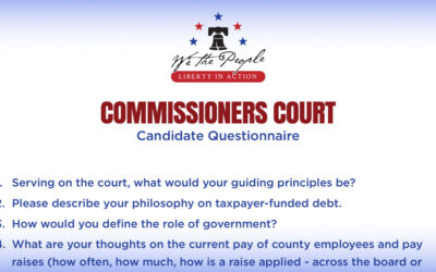 Candidates for County Commissioners/Judge